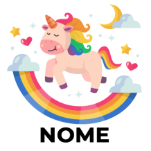 Unicórnio arco-íris: adicione magia ao dia a dia do seu bebé com este encantador produto. Disponível em chupeta-bebe.com.