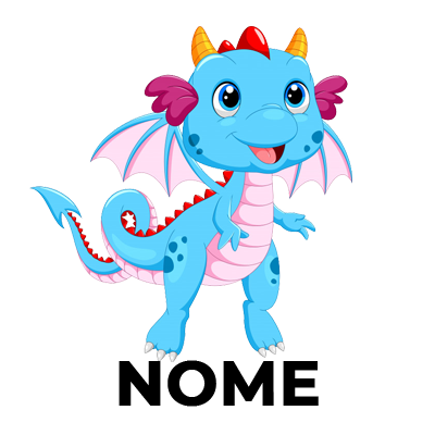 Dragão versão-3, um adorável amigo para o seu bebé, perfeito para acessórios como chupetas e babetes. Descubra em chupeta-bebe.c