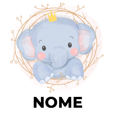 Elefante coroa amarela, um toque encantador para os artigos do seu bebé. Descubra mais em chupeta-bebe.com!