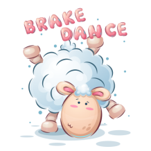 Animais Engraçados Brake Dance: uma adorável ovelha divertida para encantar o seu bebé. Ideal para momentos de brincadeira!