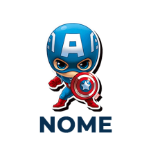 O Captain America kids criação-1 traz diversão e estilo para os mais pequenos. Ideal para acessórios de bebé no chupeta-bebe.com