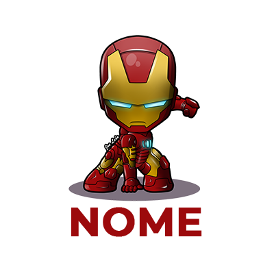 Boneco Iron Man Kids, ideal para os pequenos super-heróis. Perfeito para decorar o quarto e estimular a criatividade.