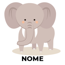 Elefante estilo 5, ideal para decorar o quarto do bebé e completar a sua coleção de artigos adoráveis. Disponível em chupeta-beb