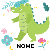 Produto Croco, o divertido crocodilo que alegra os acessórios do seu bebé. Ideal para momentos de brincadeira!