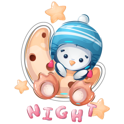 Animais Engraçados Penguin Night, o companheiro perfeito para a hora de dormir do seu bebé, adorável e seguro. Disponível em chu