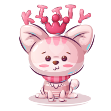 Animais Engraçados Kitty: um produto adorável e divertido para o seu bebé. Ideal para acessórios divertidos e encantadores!