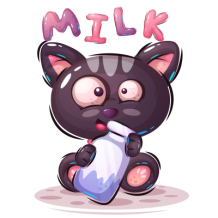 Animais Engraçados Milk: um encantador design para alegrar os momentos do seu bebé. Ideal para chupetas e acessórios!