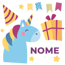 Unicórnio aniversário, o toque mágico para comemorações do seu bebé. Perfeito para tornar cada festa especial!