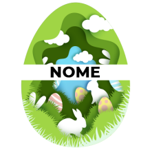 Ovo de Páscoa criação-11, ideal para a celebração da Páscoa com o seu bebé. Um toque divertido e colorido!