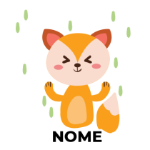 Estilo Raposa 1: um design encantador e divertido para os pequenos. O toque perfeito para acessórios de bebé.