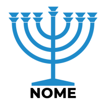 Menorá Judaísmo em azul, ideal para complementar os artigos do seu bebé com um toque cultural e especial.