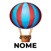Brinquedo de balão de ar quente, divertido e colorido, ideal para estimular a imaginação do seu bebé. Disponível em chupeta-bebe