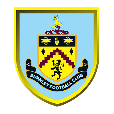 Escudo do Burnley Football Club, ideal para produtos de bebé cheios de estilo e amor pelo futebol. Перfeito para pequenos fãs!