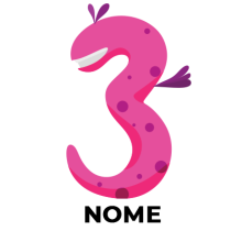 Aniversário de três anos estilo 5, ideal para celebrar os momentos especiais do seu bebé. Disponível em chupeta-bebe.com.