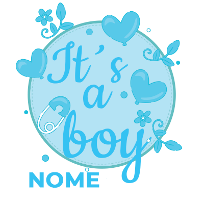 Junção perfeita de estilo e ternura com \"It\'s a boy\". Ideal para celebrar a chegada do seu bebé com amor e carinho.