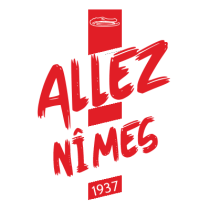 Chupeta Nîmes Olympique para bebé, ideal para confortar e alegrar os pequenos. Perfeita para os fãs do desporto.