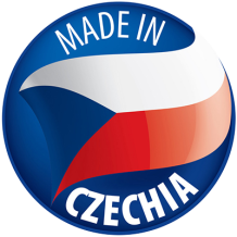 Produto para bebé de qualidade, fabricado na Chequia. Ideal para chupetas, prendedores e acessórios essenciais.