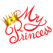 Logo \"My Princess\" ideal para artigos de bebé, como chupetas e acessórios. Perfeito para fazer a sua pequena brilhar!